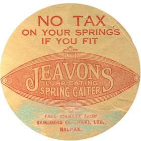 1925 tax disc with advertising on the reverse